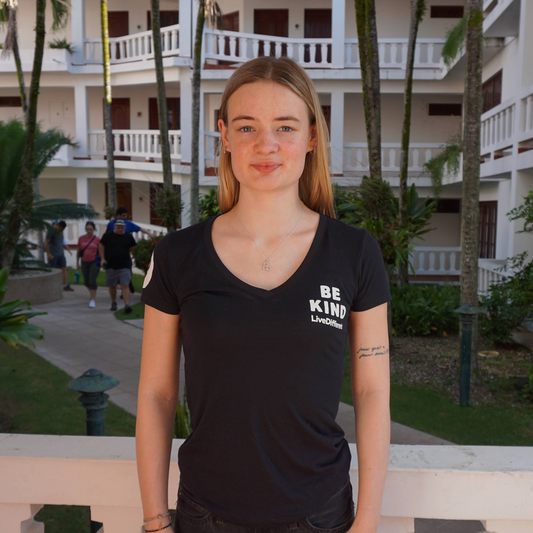 Be Kind Womens V-neck T-Shirt