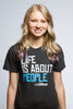 Life is about People - Black Crew Neck